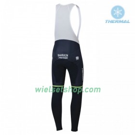 Fietsbroek Lang met Bretels 2018 Bahrain-Merida N001 Winter Thermal Fleece